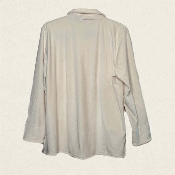 Soft Surroundings The Old Softy Long Sleeve Button Down Shirt NWT - Picture 2 of 11